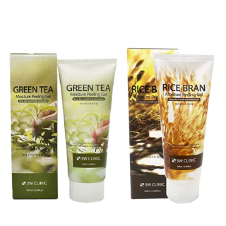 3W Clinic Green Tea & Rice Brown Moisture Peeling Gel 