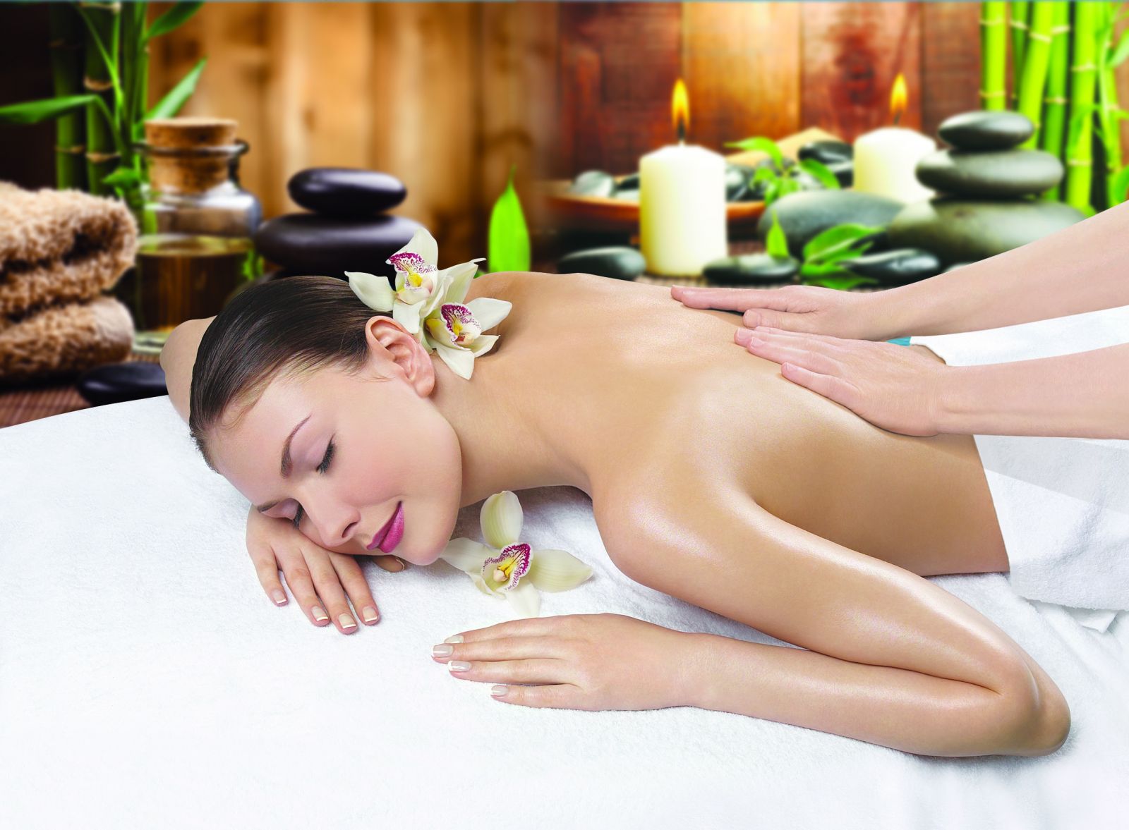 Massage body đá nóng